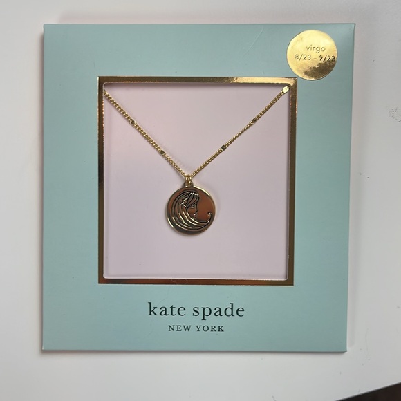 KATE SPADE NEW YORK VIRGO ZODIAC PENDANT NECKLACE - NWT! - Picture 3 of 4